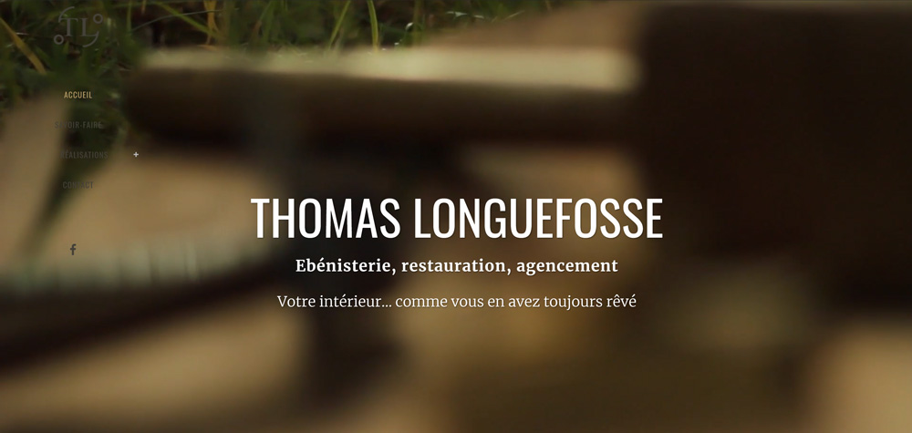 Création site internet de Thomas Longuefosse